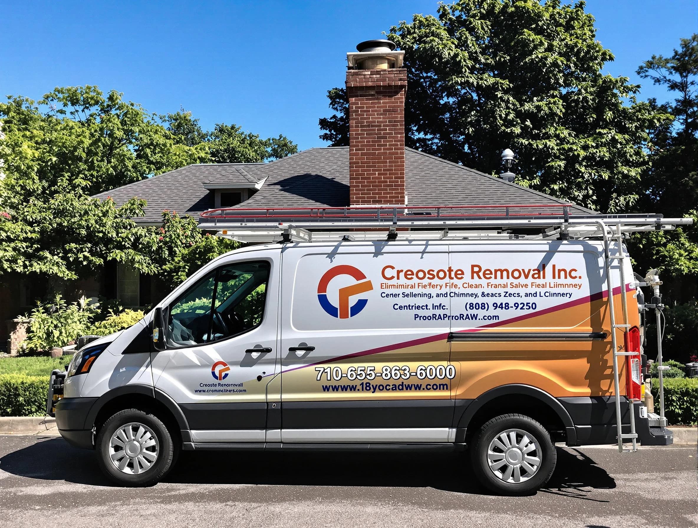 North Providence Chimney Sweep technician removing creosote safely in North Providence, RI
