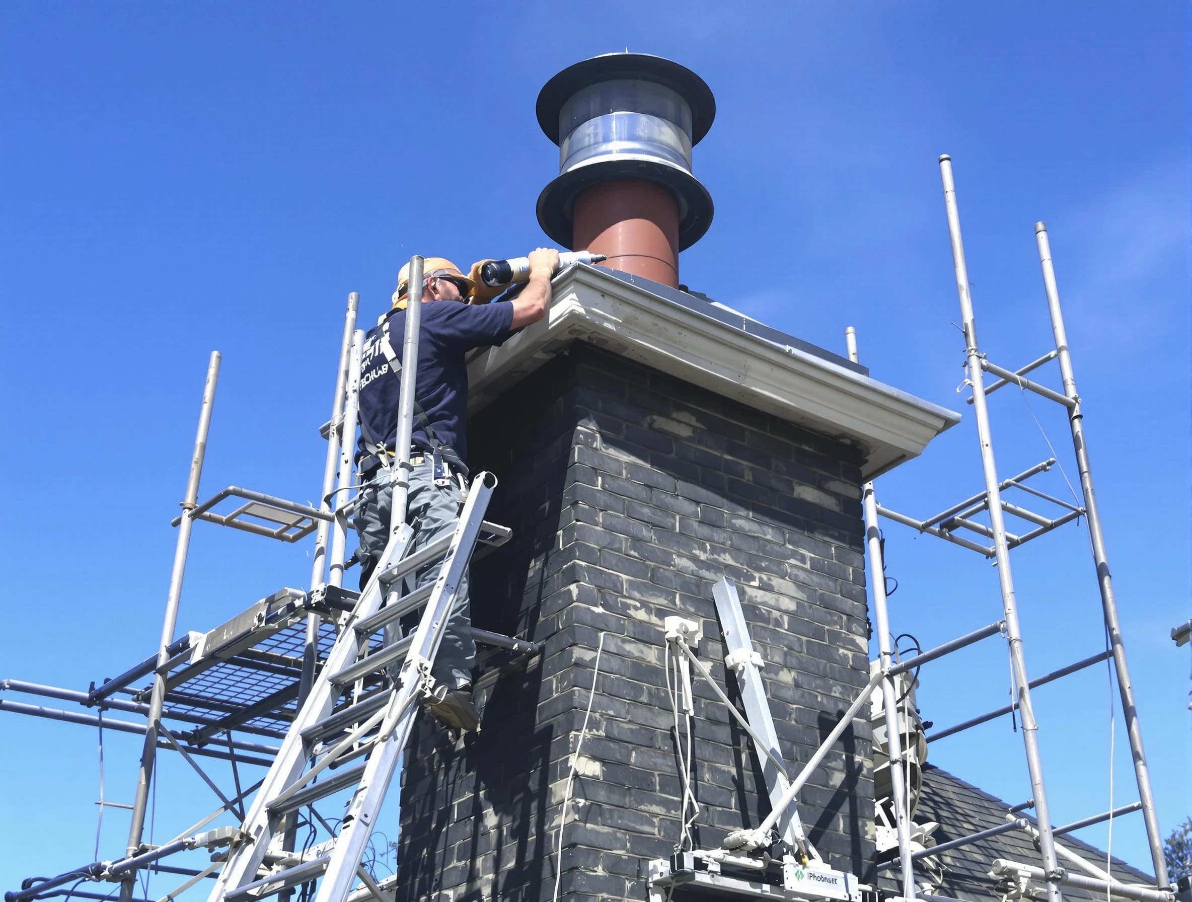 Sturdy chimney crown finished by North Providence Chimney Sweep in North Providence, RI