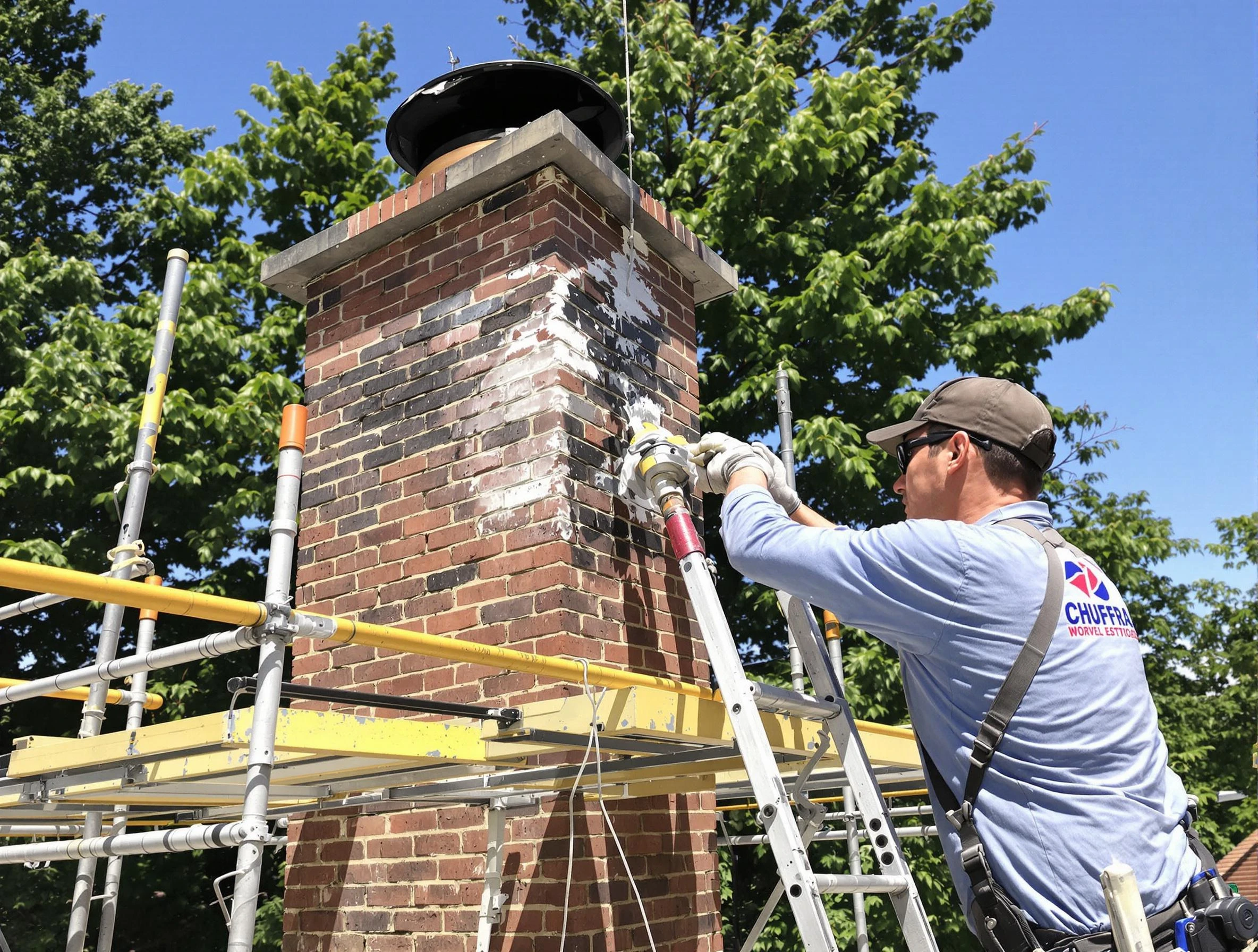 Structural chimney repair by North Providence Chimney Sweep in North Providence, RI